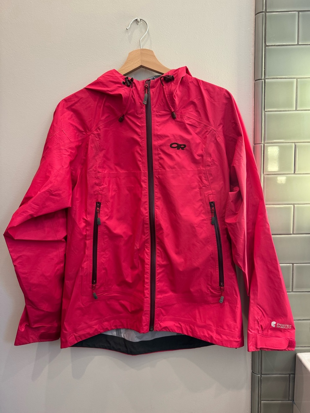 Hot Pink Outdoor Research Raincoat
